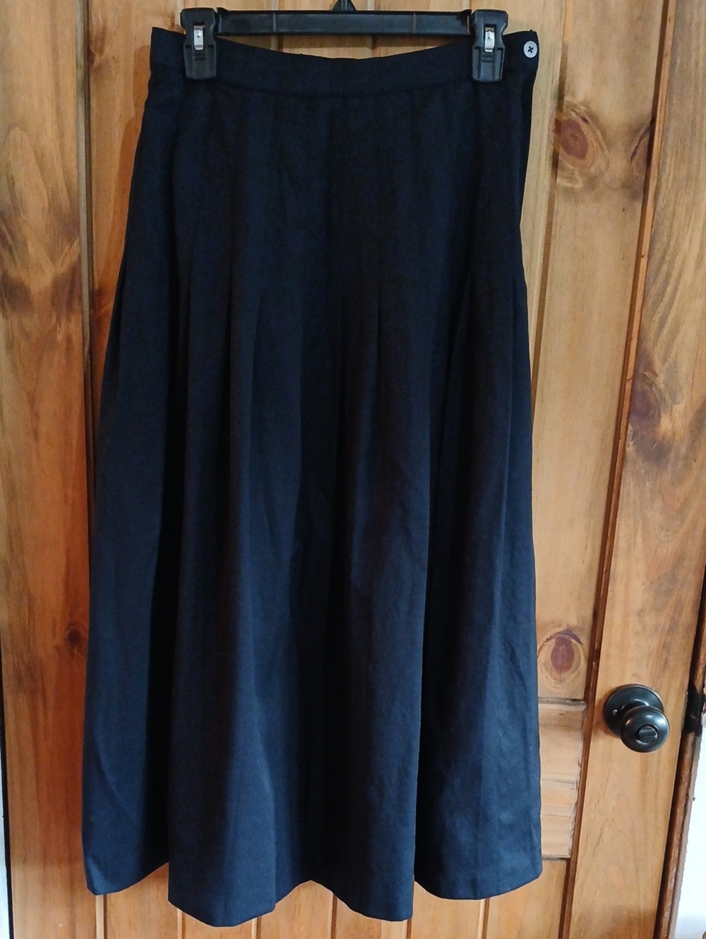 Vintage Brooks Brothers Wool Pleated Midi Skirt - 10